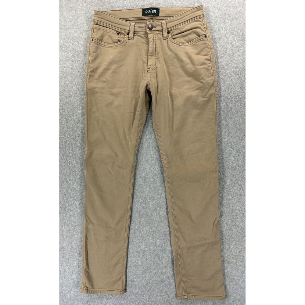 Du/er N2X No Sweat 5 Pocket Relaxed Fit Pants (Men's 32x32) Tan